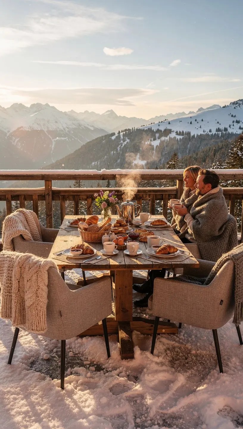 Ski-in/Ski-out-Zugang direkt vor der Haustür des Chalets.